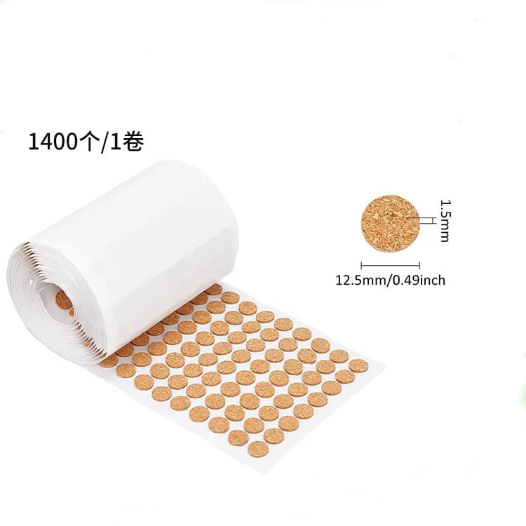 Anti-Slip Cork Gasket Self-Adhesive Craft Base Shockproof Foot Pad Backed Durable Cork Feet