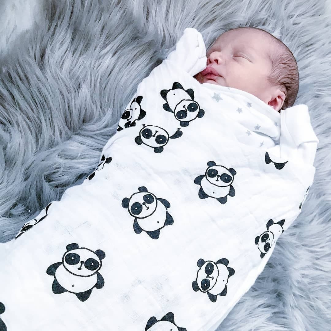 Cartoon Infant Soft Gauze Swaddle Baby Wrap Cotton Baby Bath Towel