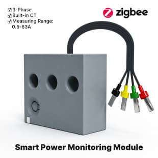 Tuya Zigbee Three Phase Current Transformer Energy Detection Detector APP Remote Monitoring Energy Current Module