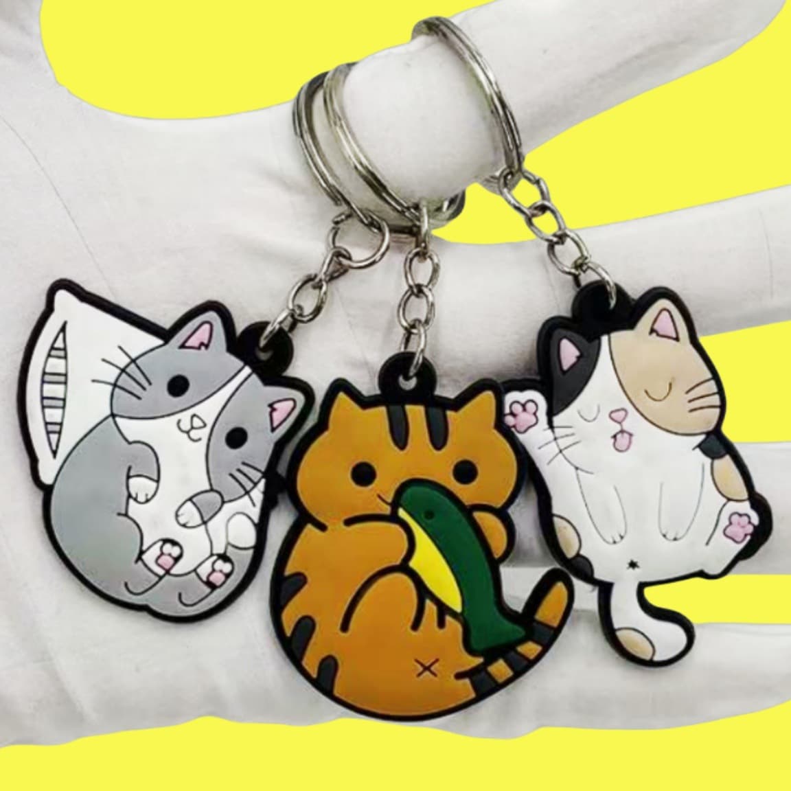 PVC keychain custom image 2D 3D doll pendant bestie matching backpack car decoration key small accessory