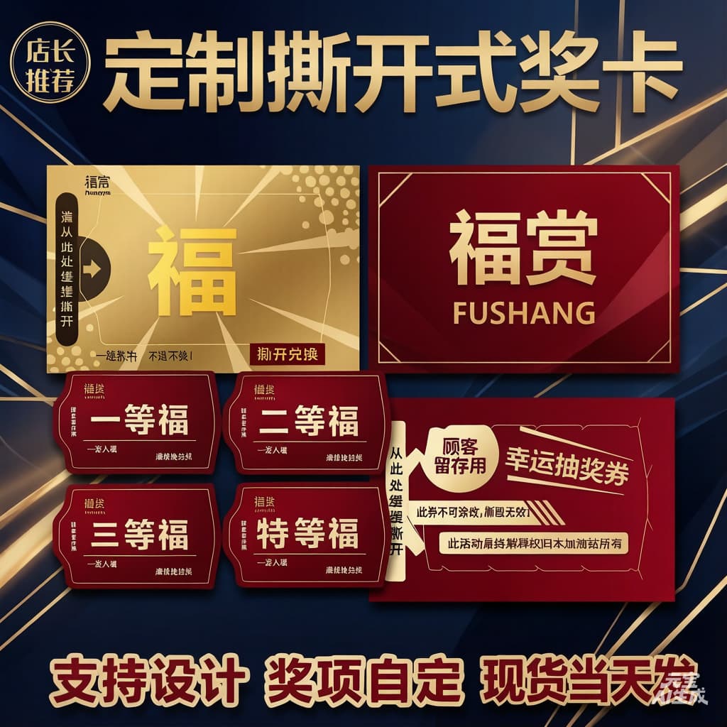 Professional tear-off card factory wholesales all kinds of tear-off music and fun to enjoy tear-off cards for live broadcast with tear-off lottery cards
