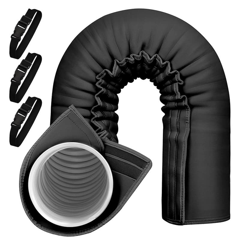 Portable air conditioner hose insulation sleeve pipe vent cover for 5 and 5.9-inch diameter hose thermal insulation cover