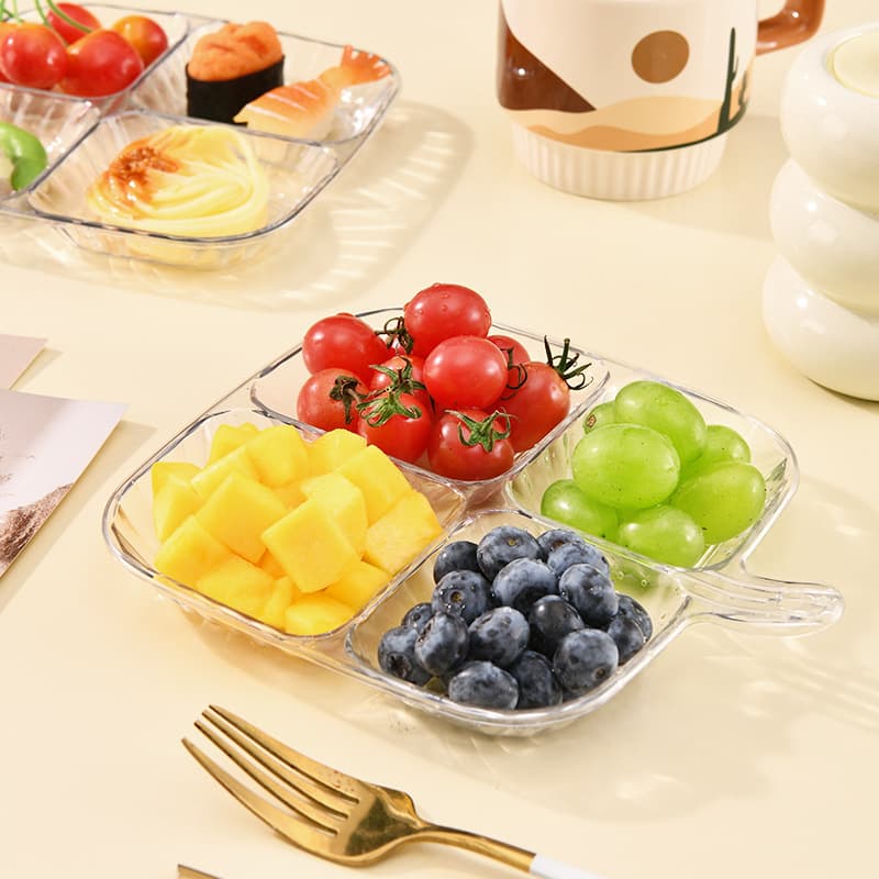 Side Dish Plate Fruit Plate Home Fruit Basket 2025 New High-end Light Luxury Nut Pastry Plate Snack Candy Bowl