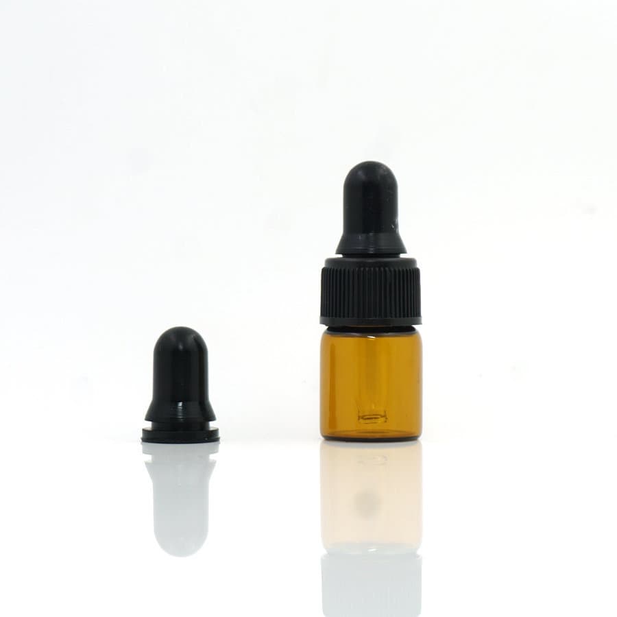 In stock supply: specialized 13-tooth black/white rubber droppers for glass bottles, essential oil sample bottle dropper rubber heads
