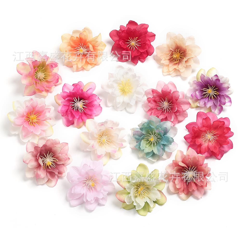 Simulated peony flowers, handmade diy hairpin accessories, accessories, living room flower arrangement, home decoration gift box matching