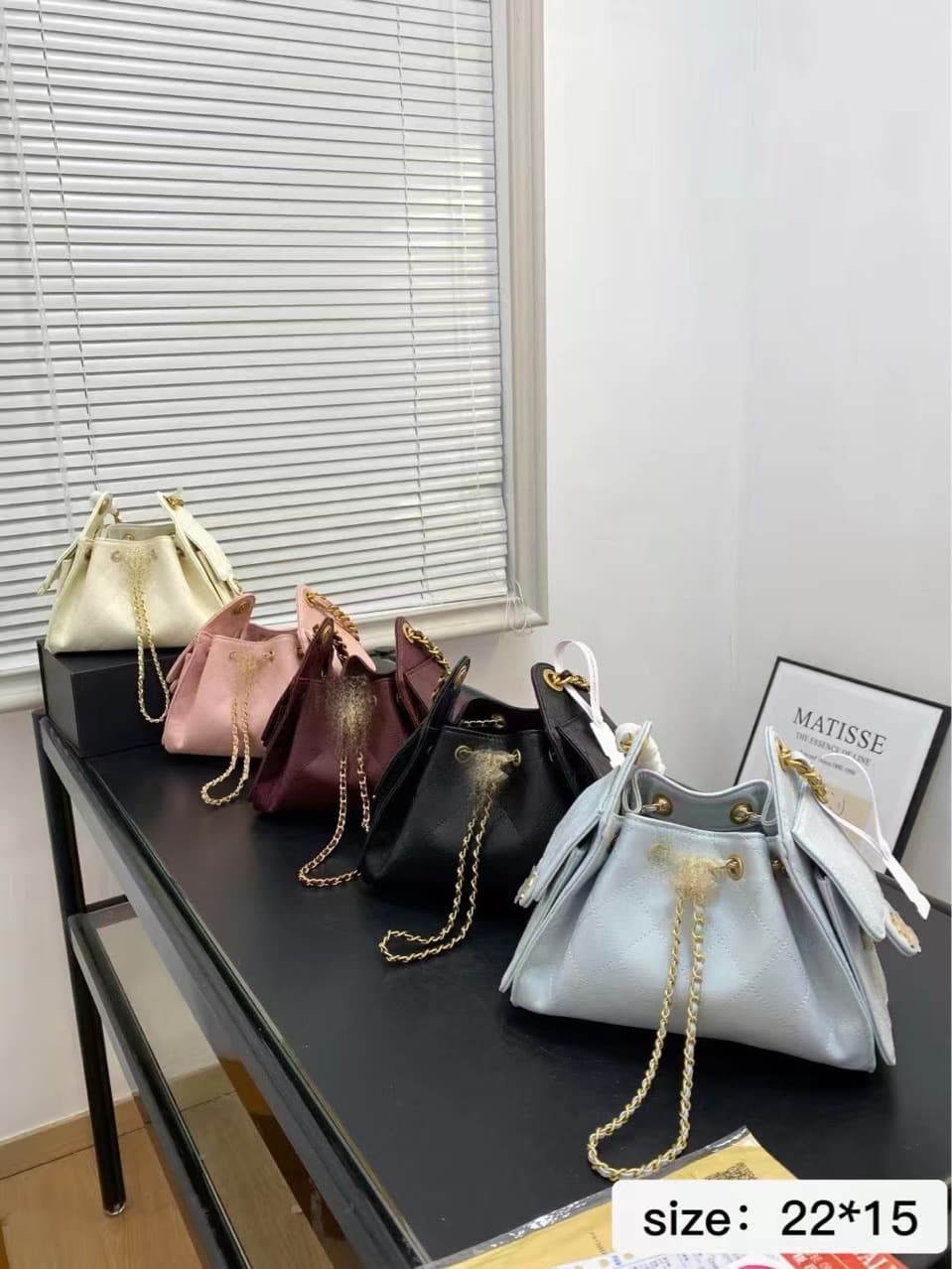 New Women's Bag Fashion Trendy Diamond Quilted Chain Bag Shoulder Hobo Bag Hippie Bag Underarm Bucket Genuine Leather Stylish Versatile
