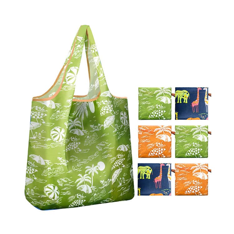 Convenient folding shopping bag, handbag, folding bag for supermarket shopping, Oxford bag advertising can add logo