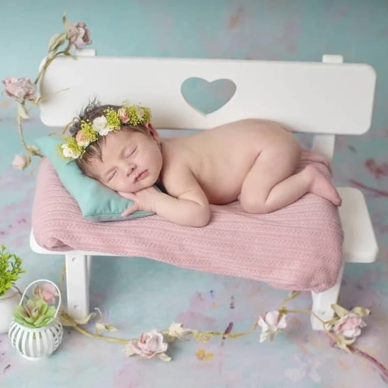 New newborn photography foreign trade disassembly retro style park recliner infant and toddler white photo wooden props
