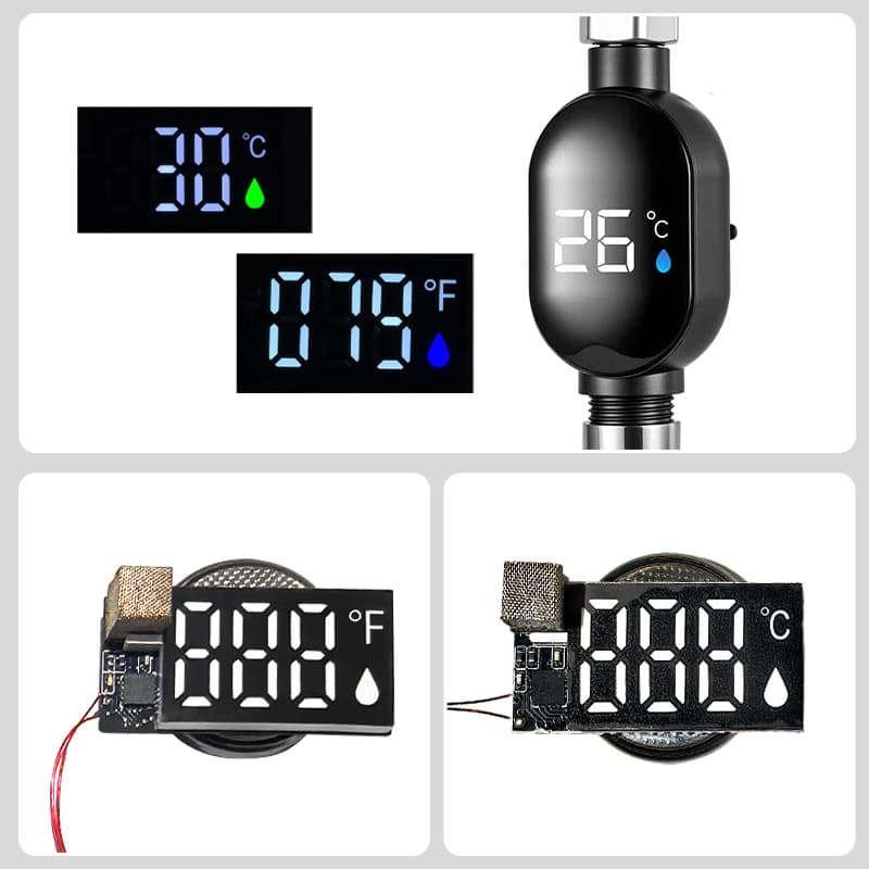 Faucet Shower Thermometer LED Digital Tube Module Smart Digital Temperature Display High-Brightness Digital Screen
