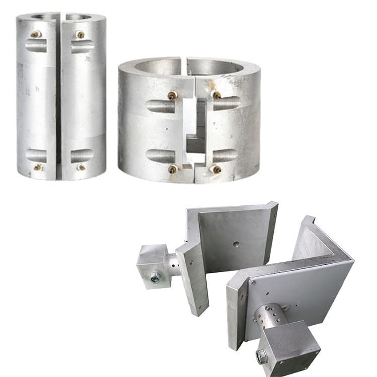 Cast Aluminum Heater Band Stainless Steel Heating Cast Aluminum Inner Groove Ring Melt-Blown Cast Aluminum Outer Groove Explosion-Proof Cast Aluminum Heater Band