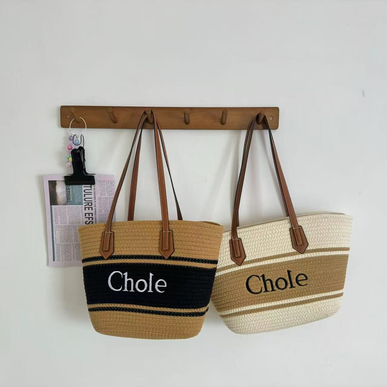 Premium Cotton Handwoven Tote Bag Daily Commuter Bag Shopping Bag Vacation Shoulder Bag Beach Bag