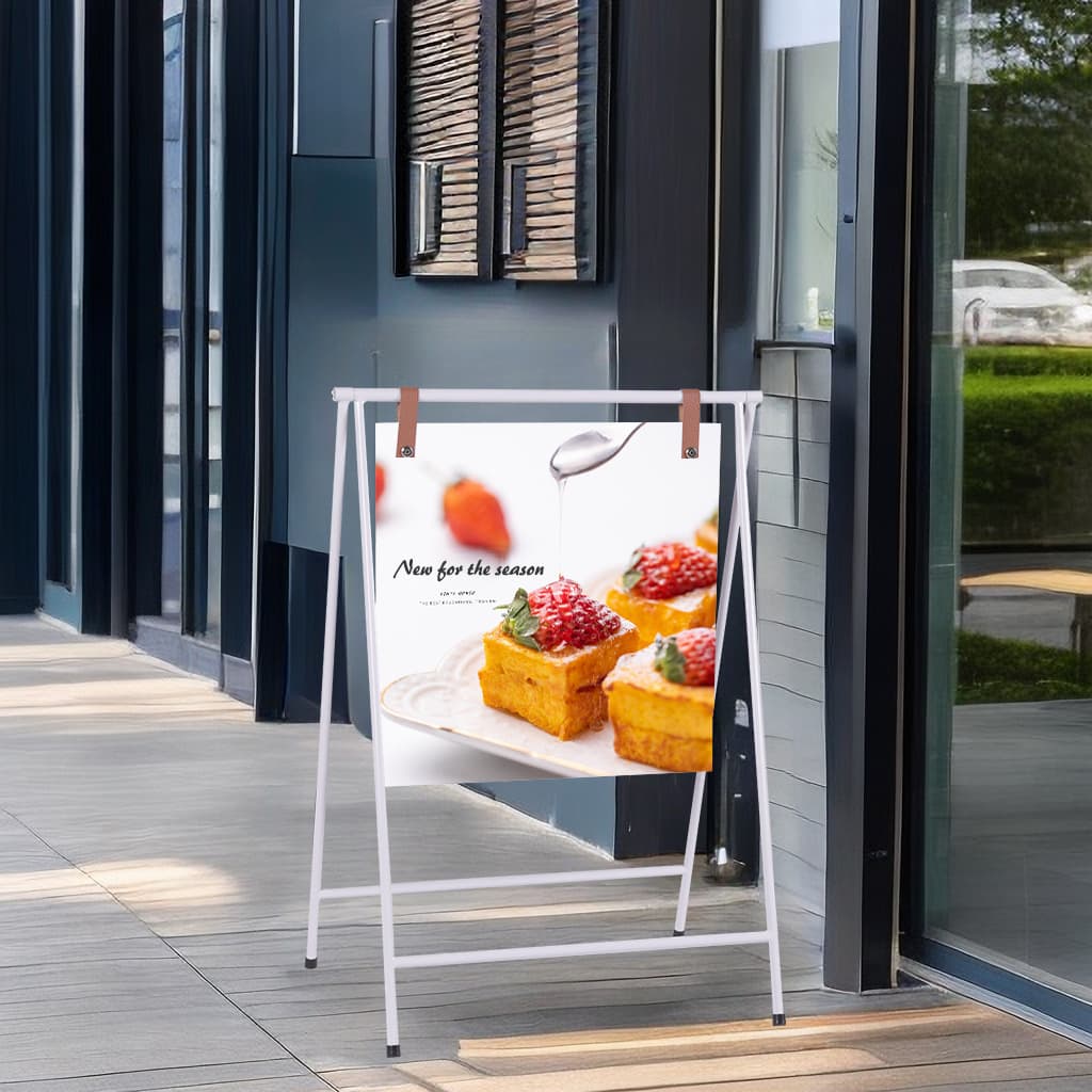 Baisidun Coffee Shop Doorway Advertising Display Stand Folding Sign Outdoor Vertical Modern Minimalist Poster Frame