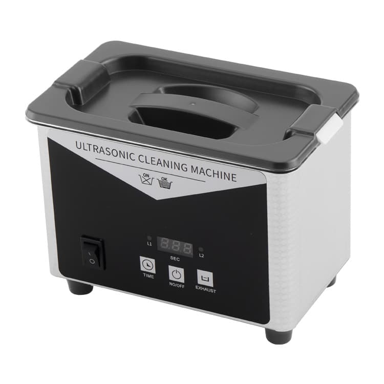 Portable Mini Ultrasonic Cleaner for Home Use, Eyeglasses, Watches, Dentures, Jewelry, Small Circuit Boards, Laboratory Cleaning, 0.8L