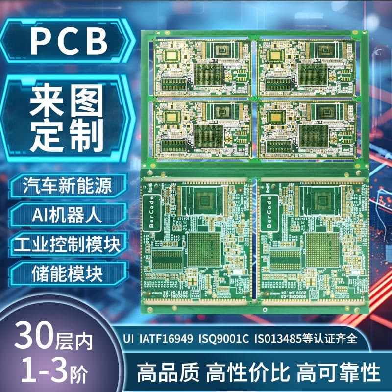 PCB Source Factory 2-30 Layers 1-3 Steps High-Precision Multilayer Motherboard Customization from Provided Designs