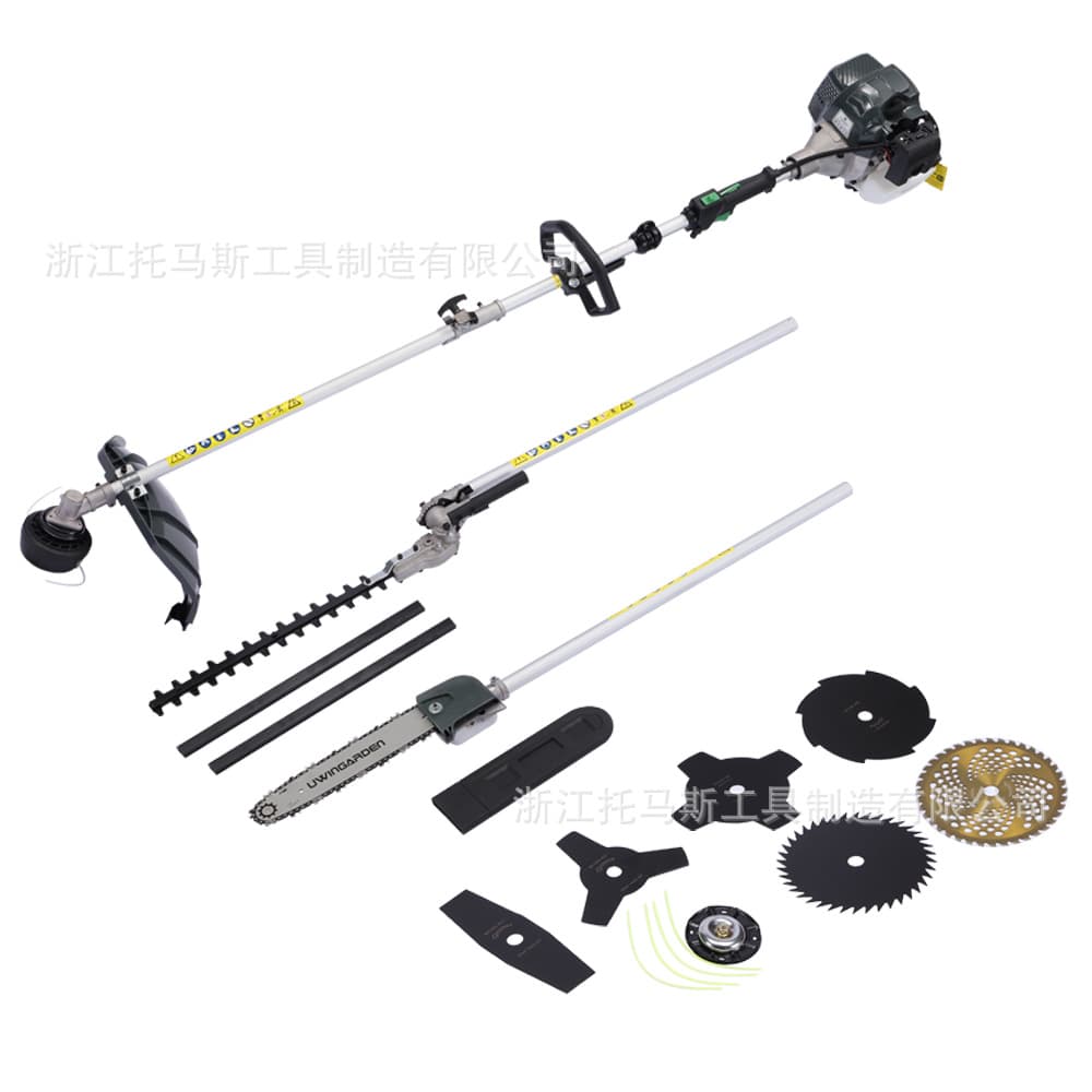 Thomas Garden Tools Multifunctional Gasoline Engine 10 in 1 Tall Branch Saw Lawn Mower Hedge Trimming Mower Head