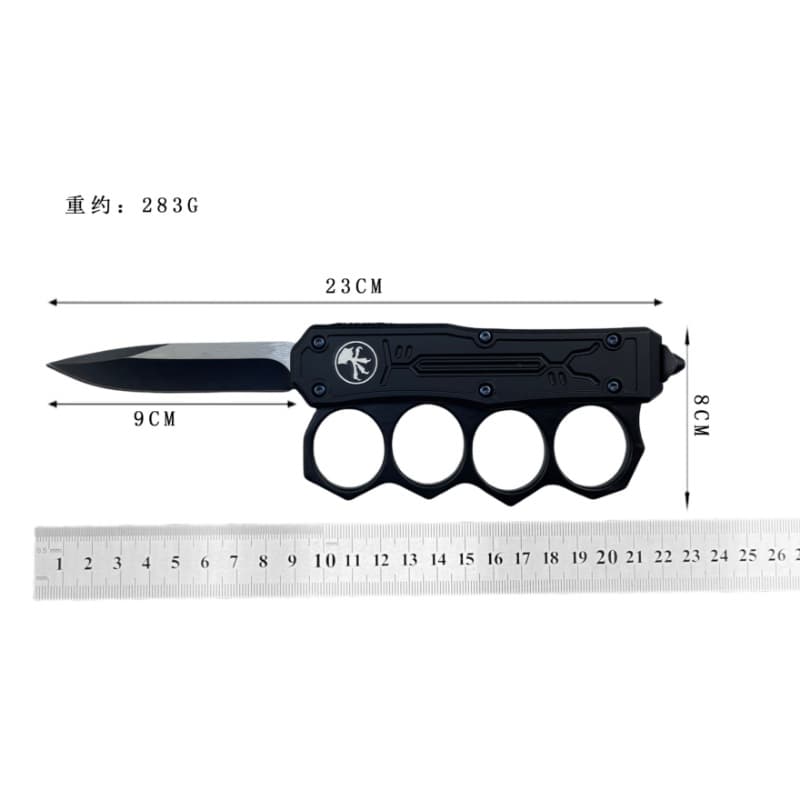Outdoor Multi-Use Microtech Knuckle Knife Sheath Wilderness Hiking Gear EDC Knife Sheath Handle Unsharpened