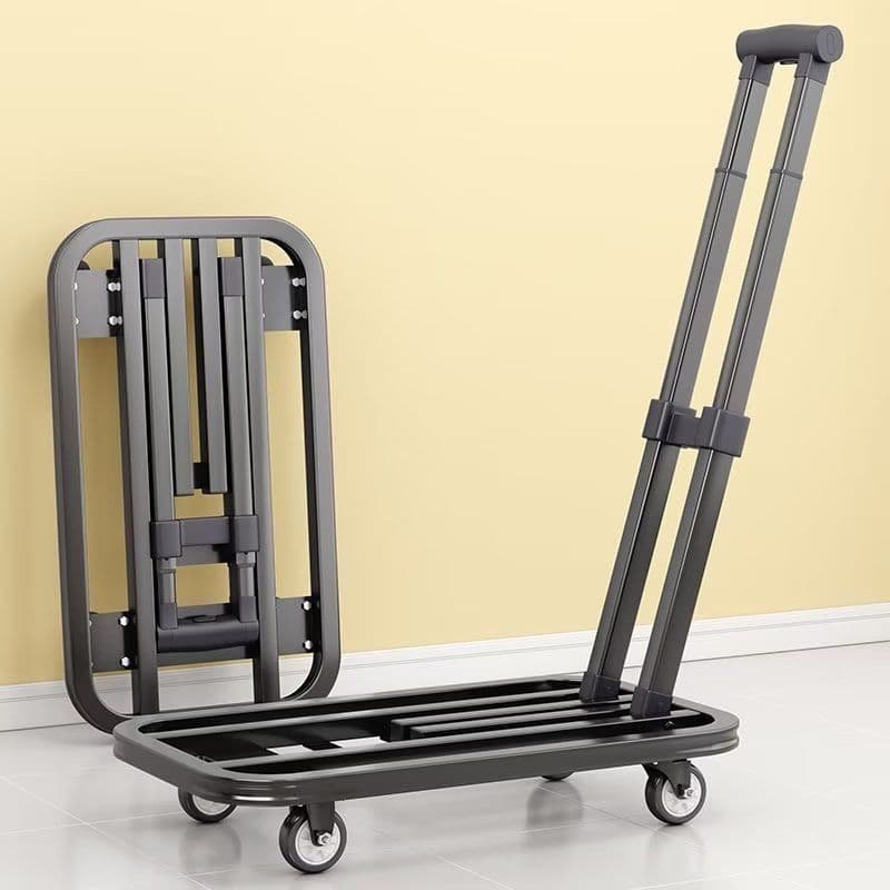 Portable folding hand truck for cargo, flatbed cart, trailer, express delivery, household use, and shopping.
