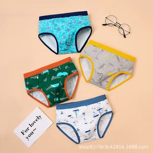 Cross-border Boys Triangle Underwear Cotton Kids Boys Briefs Pure Cotton Teenagers Children's Underwear