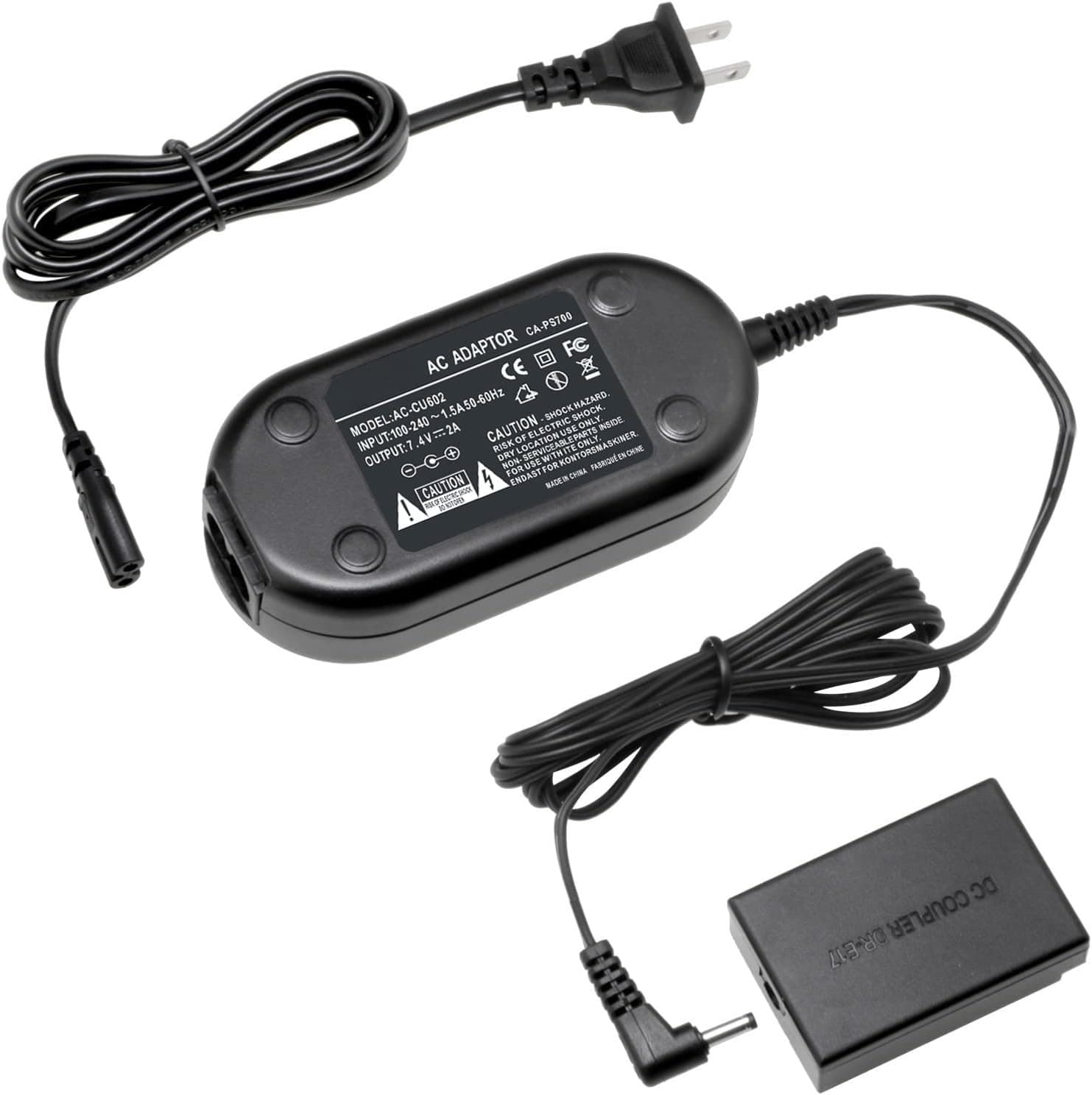 Compatible with Canon mirrorless EOS M6 M5 M3 M6 Mark II ACK power adapter LP-E17 dummy battery