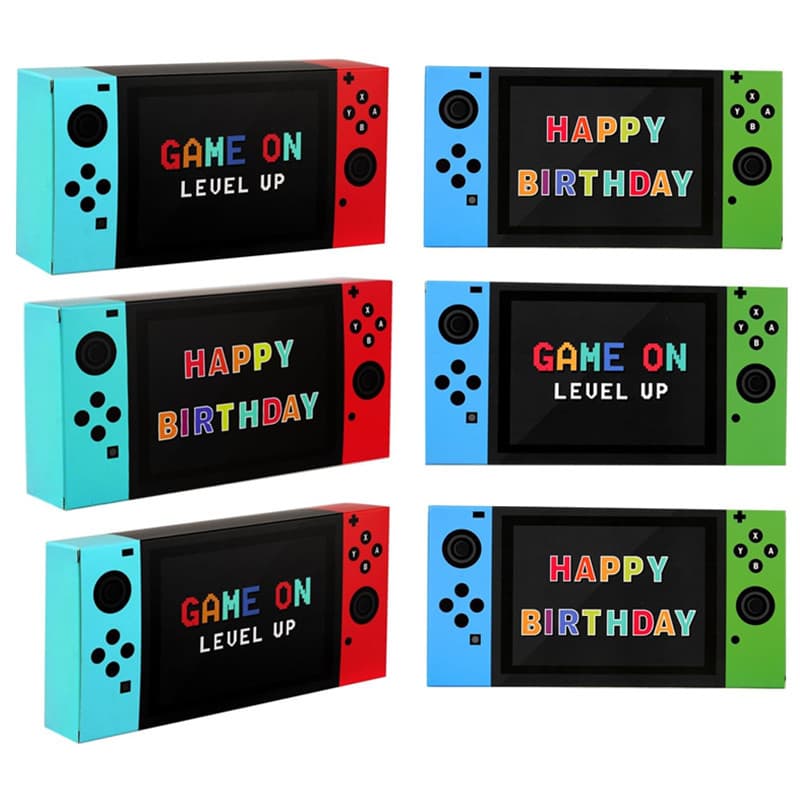 Cross-border game console gift boxes, video game themed candy and snack boxes, birthday party decorations