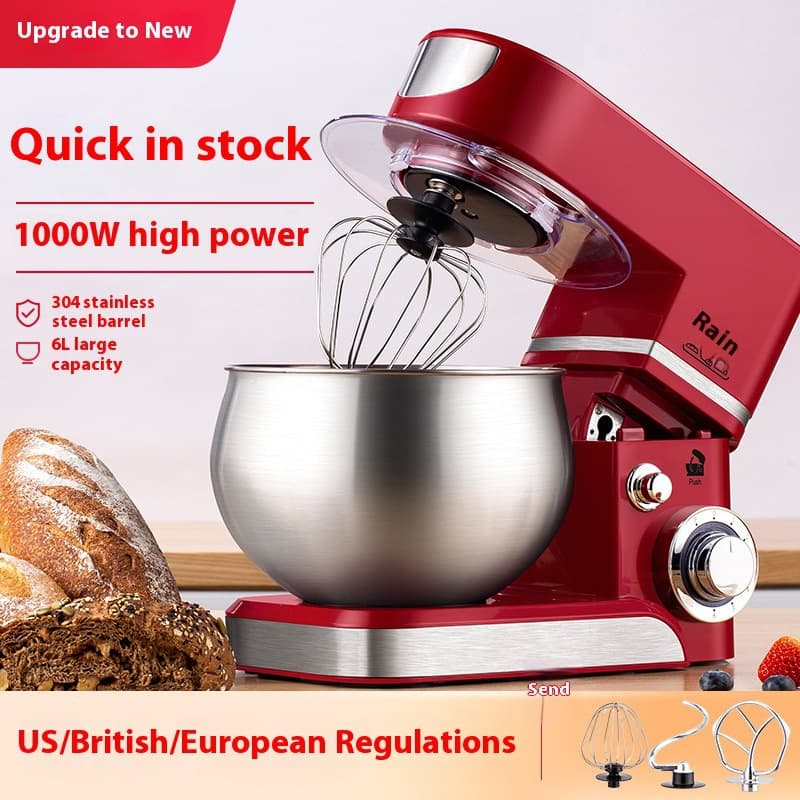 US/UK/EU 3-5L Stand Mixer Flour-Mixing Machine Salad Blender
