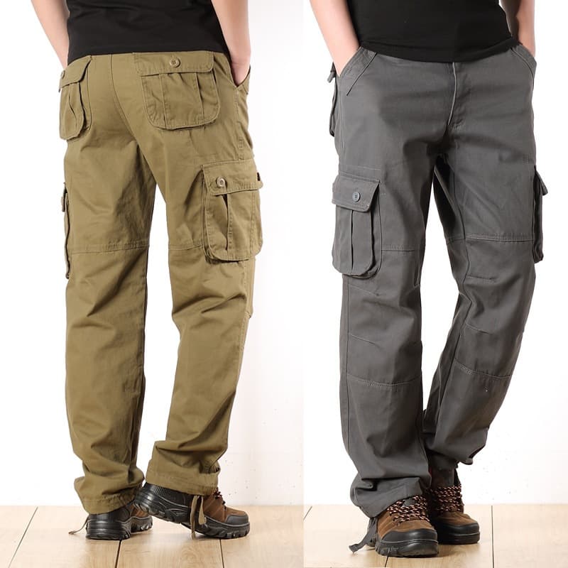 Men's Cargo Pants with 3D Pockets, Straight-Leg Casual Trousers, Outdoor Multi-Pocket Work Pants, Trendy Men's Casual Pants