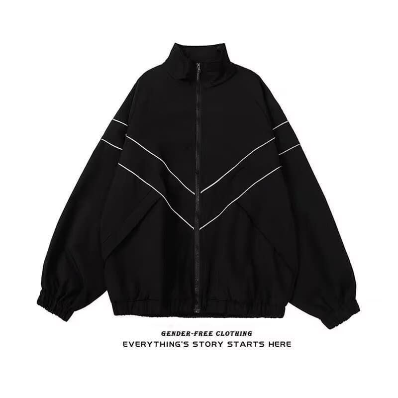 Reflective Jacket Autumn Winter New Men Women Casual Couple Windbreaker Flight Jacket Spring