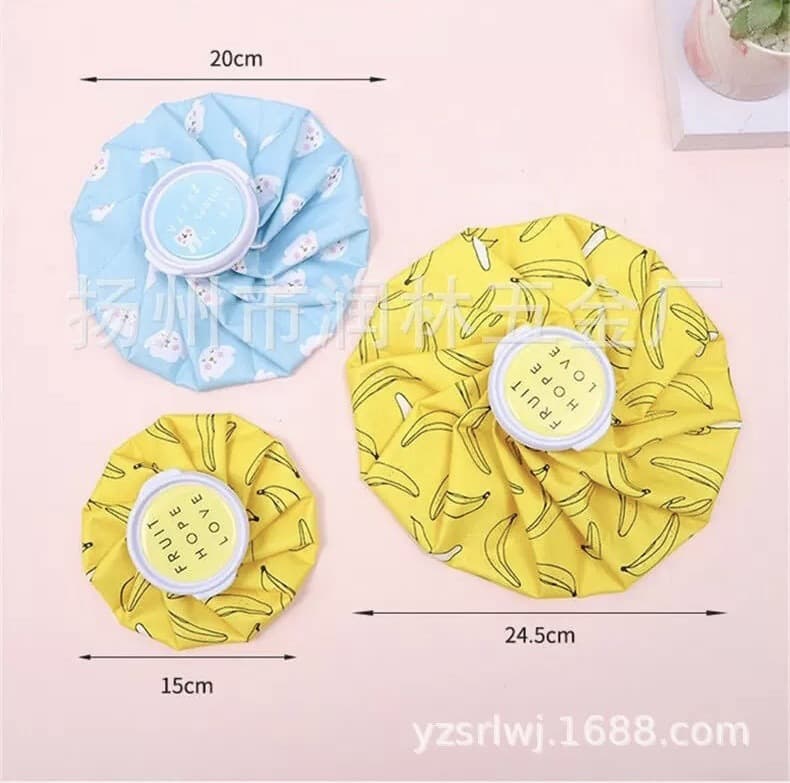 Home Use Cloth Ice Bag Ice Pack Cold Hot Compress Cute Cartoon Knee Cooling Therapy Bag Block Headache Relief Picnic