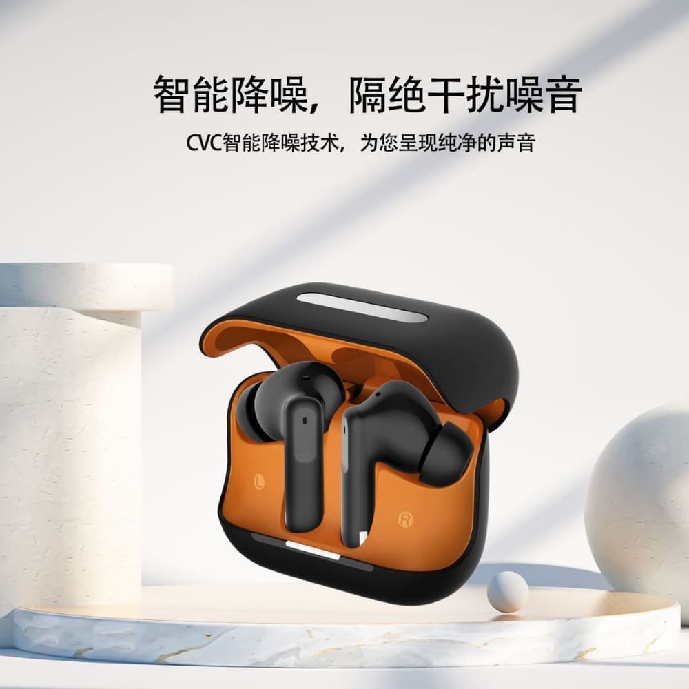 Factory Active Noise Cancellation ANC/ENC Hybrid Feed Bluetooth 5.3 Ultra-Long Battery Life Wireless Earbuds Stereo Dual Mic Noise Reduction