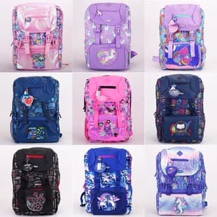 Australian Smiggle Backpack with Flap Top, Enlarged Size, Primary School Kids Boys Girls Large Capacity Casual Backpack