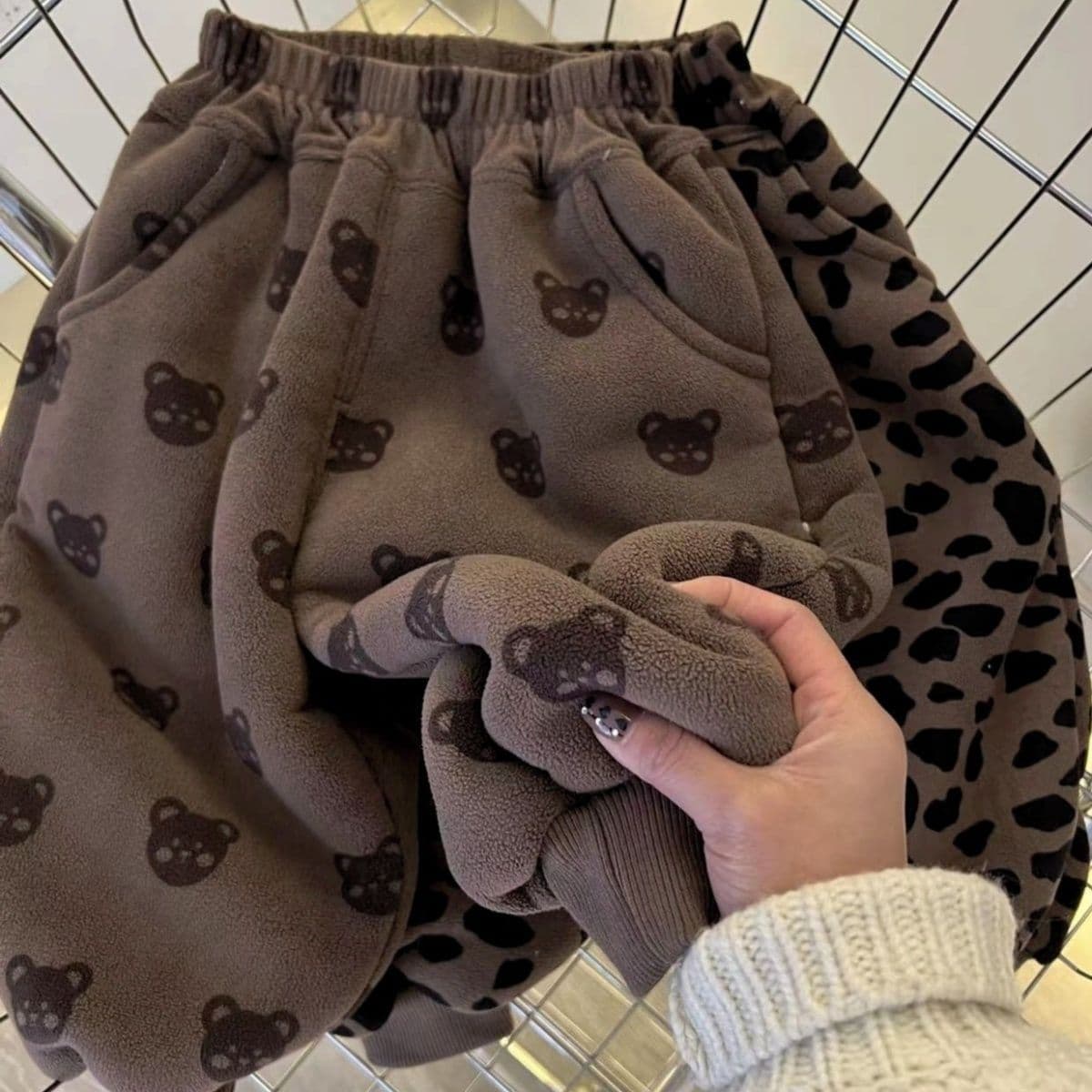 Baby Fleece Pants Oli Fleece Autumn Winter Boys' Thickened Sweatpants Girls' Sports Pants Children's Clothing Warm Pants Trendy