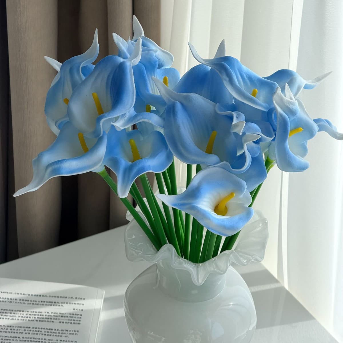Simulated calla lilies, artificial flowers, soft silicone feel, home decoration, table decorations, wedding floral arrangements, TK dropshipping