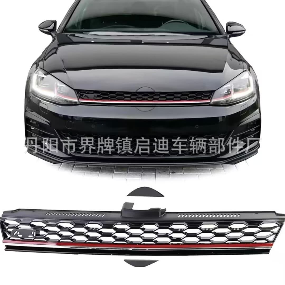 For Volkswagen Golf 7 MK7 Modification GTI Front Bumper Honeycomb Grille