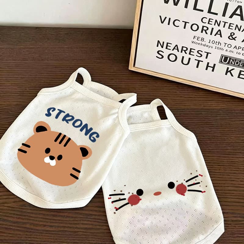 Pet Clothes Anti-Shedding Cat Dog Spring Summer Autumn New Style Suspender Breathable Vest for Pomeranian Bichon Shih Tzu