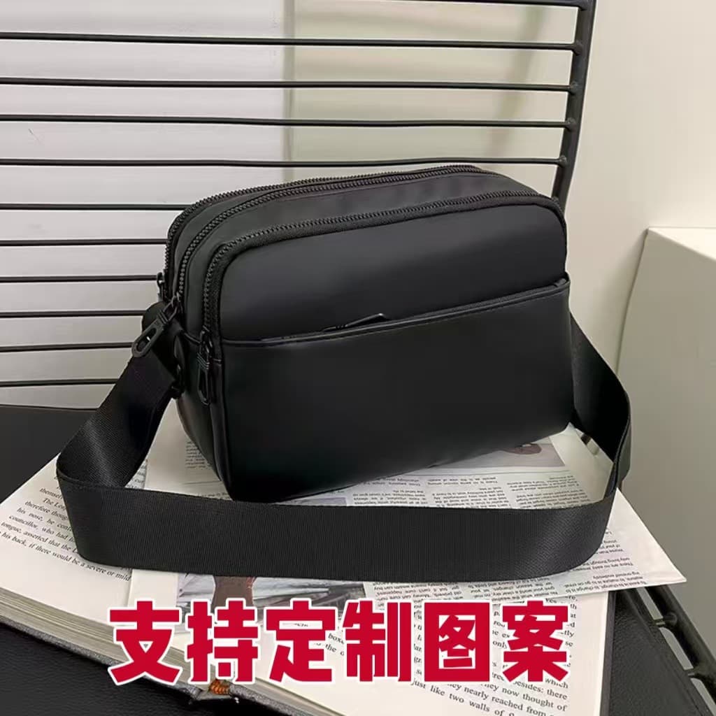 Premium multi-compartment crossbody bag, 2025 new waterproof casual men's bag, large capacity commuter single shoulder bag, women's wholesale