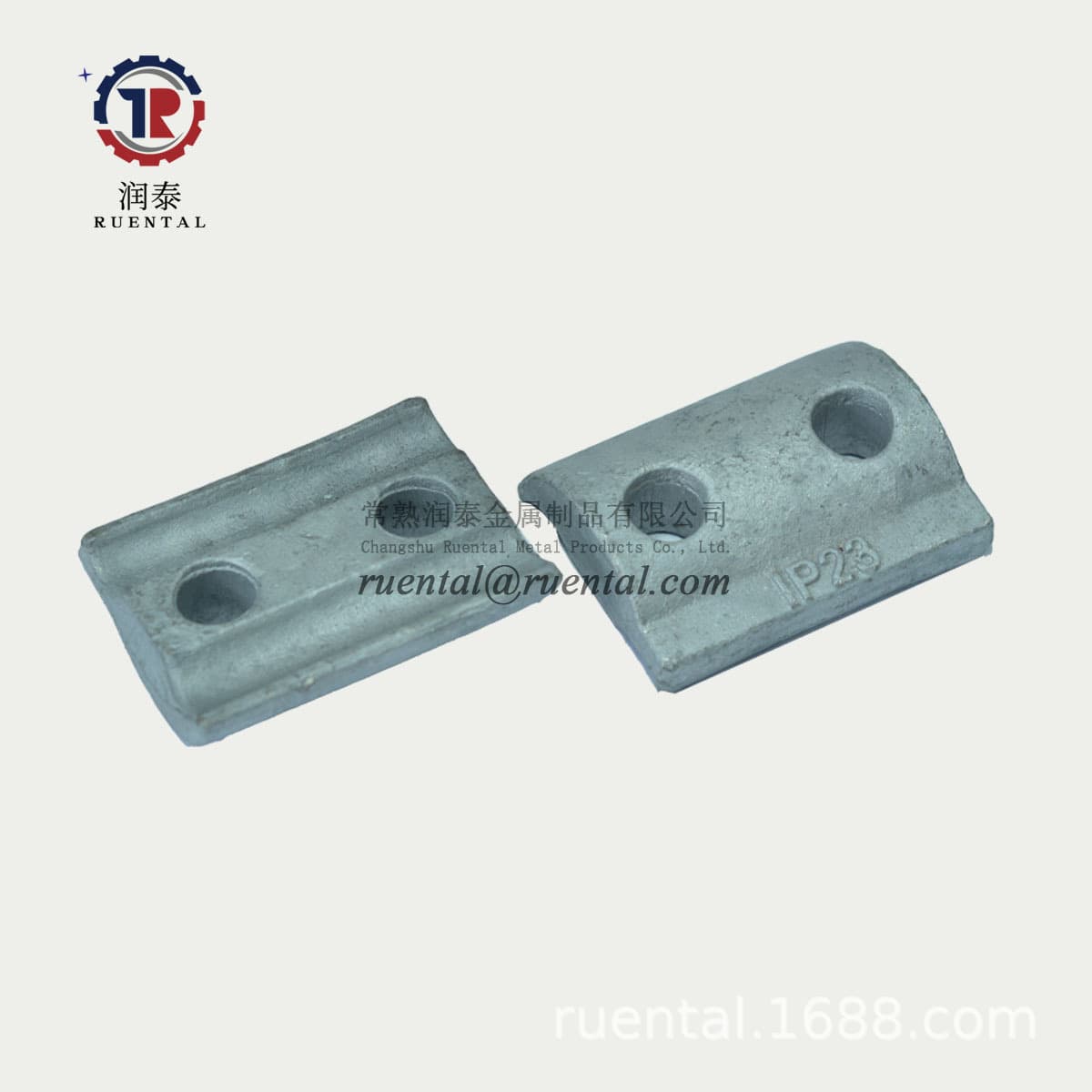 Double-Hole Clamp Plate Wire Fixing Hardware Steel Strand Power Fittings Fastener Power Fixing Hardware