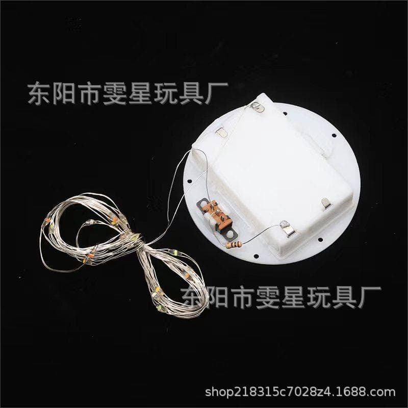 Round AA Battery Box Copper Wire Light Round Base Craft Eternal Flower Night Light Gift Decoration Lamp