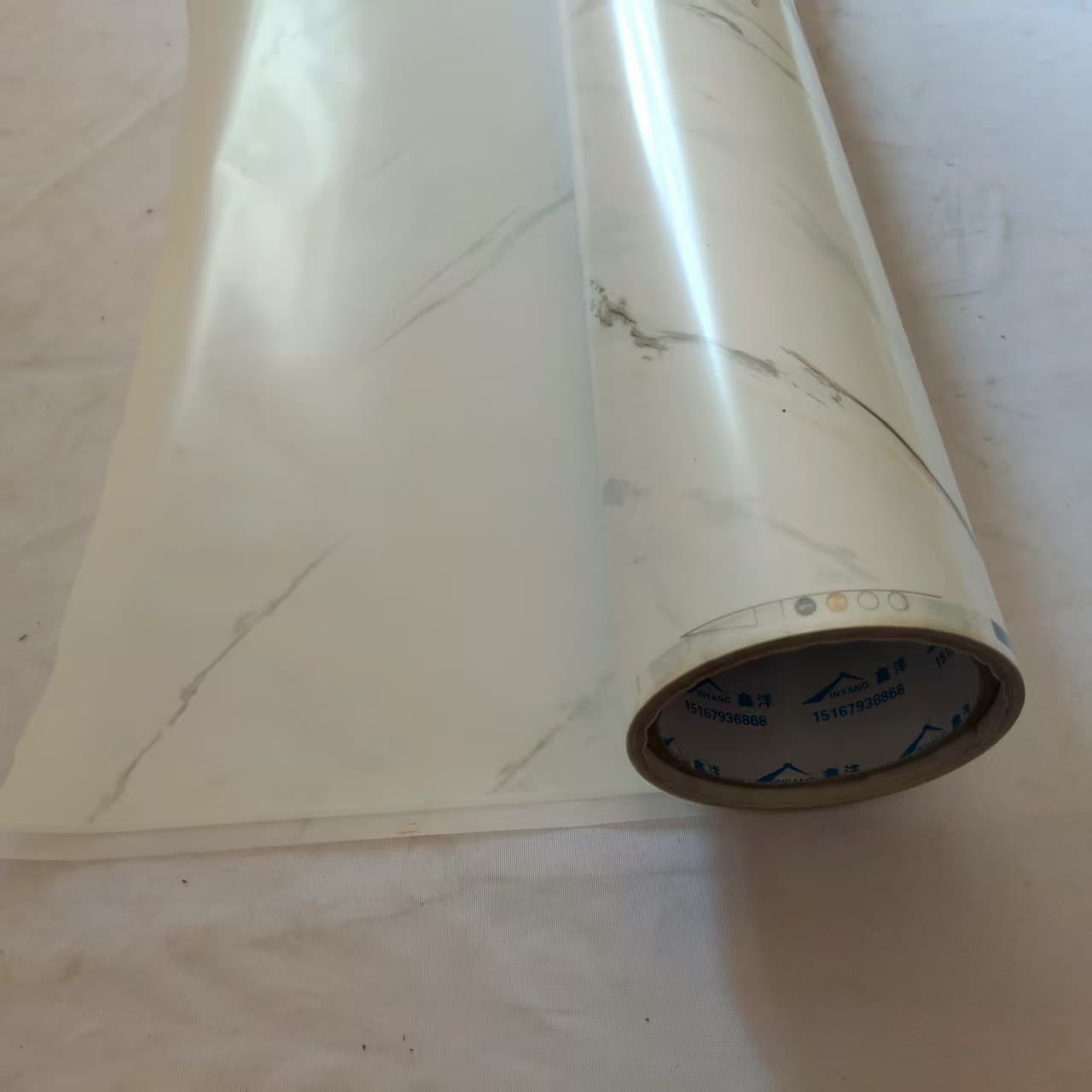 White Wood Grain Aluminum-Plated Heat Transfer Foil for WPC PVC Wall Panels Plastic Substrates Factory Direct Sale