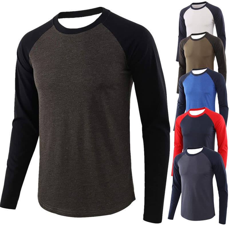 Cross-Border European and American Men's Casual Basic Sports Mid-Sleeve T-Shirt Casual Crew Neck Foreign Trade Men's T-Shirt Basic Popular Style