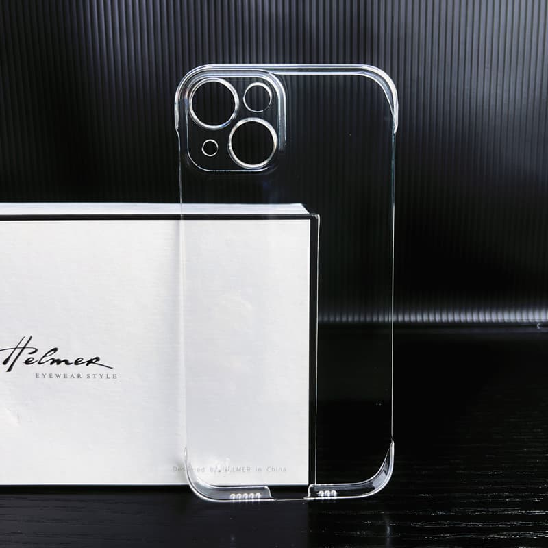 Compatible with iPhone 17 Bezel-less Case for 15 Pro, XS, Apple 14, 8P, 16 Pro Max Transparent