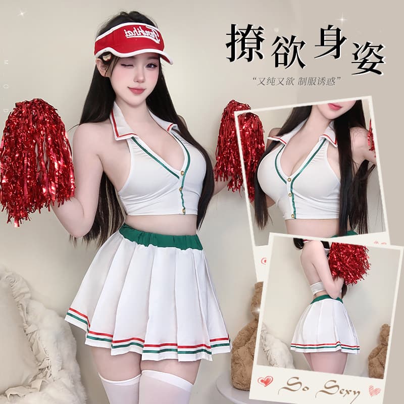Sexy lingerie pure desire football baby hot temptation cheerleading uniform free discount set 2790