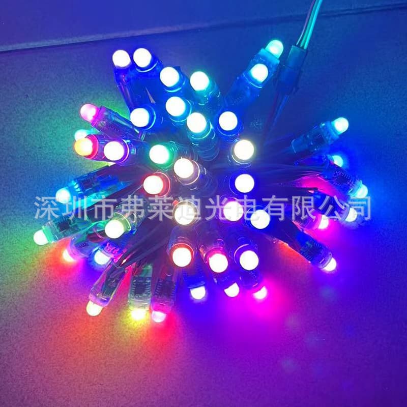 Manufacturer of exposed LED light strings for advertising, illuminated signs, holiday lighting, waterproof LED light strings, full-color, iridescent WS2811IC
