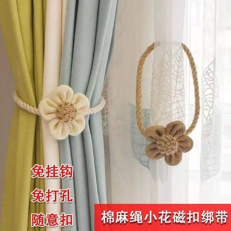 Modern minimalist curtain decorations, hemp rope curtain ties, magnetic buckles, DTY accessories manufacturer wholesale and retail.