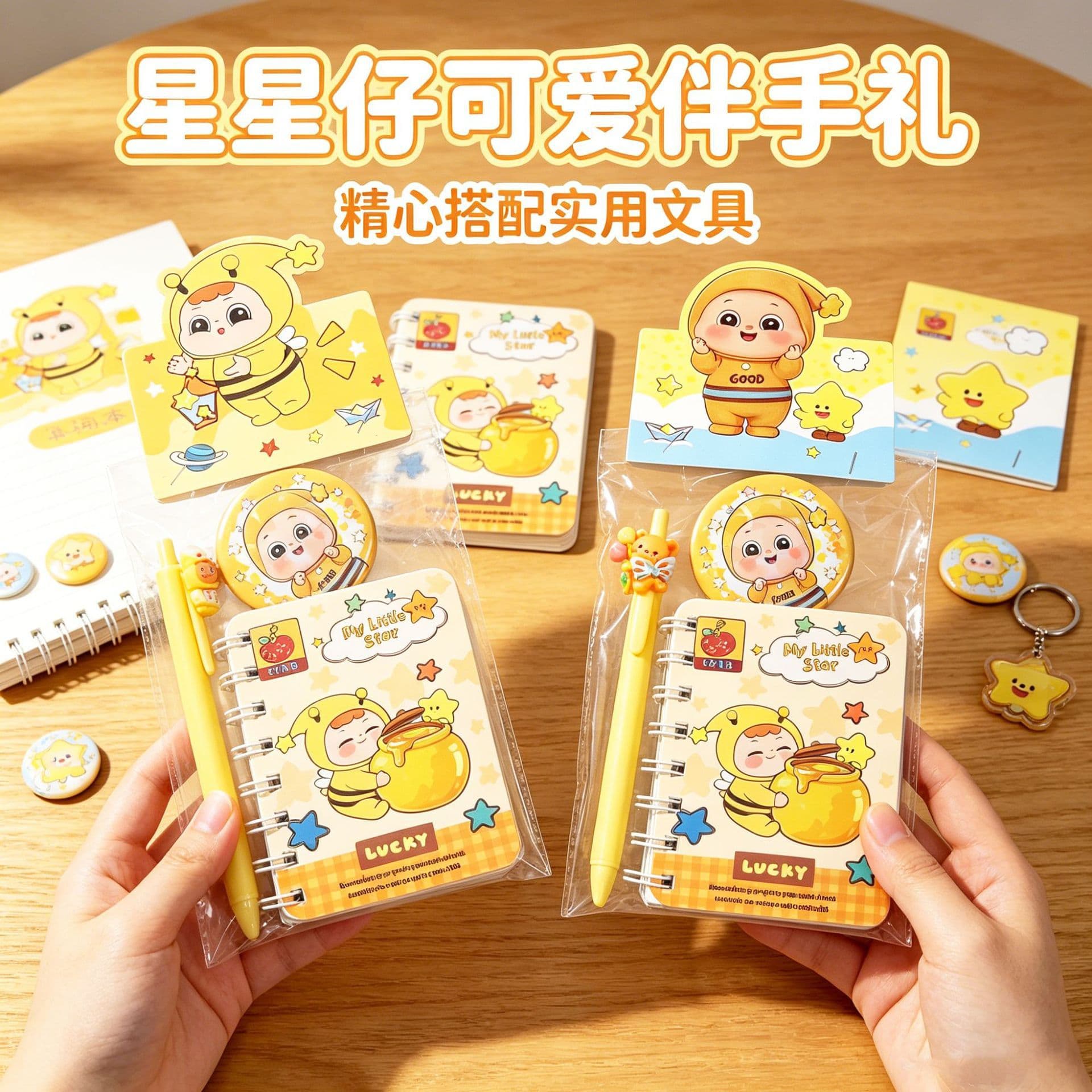 Star Man Stationery Set Gel Pen Book Graduation Season Gift Stationery Set Student Reward Stationery Small Gift