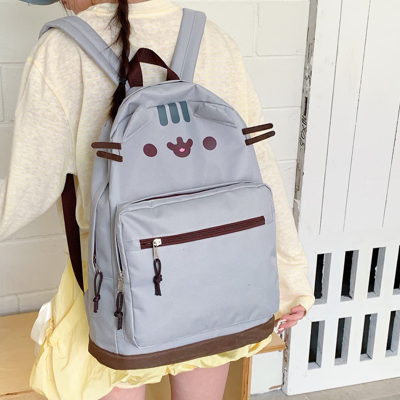 Lightweight Minimalist Large Capacity School Backpack for Middle and High School Students, Short Trip Travel Backpack, Cute Cartoon Kids Bookbag for Girls