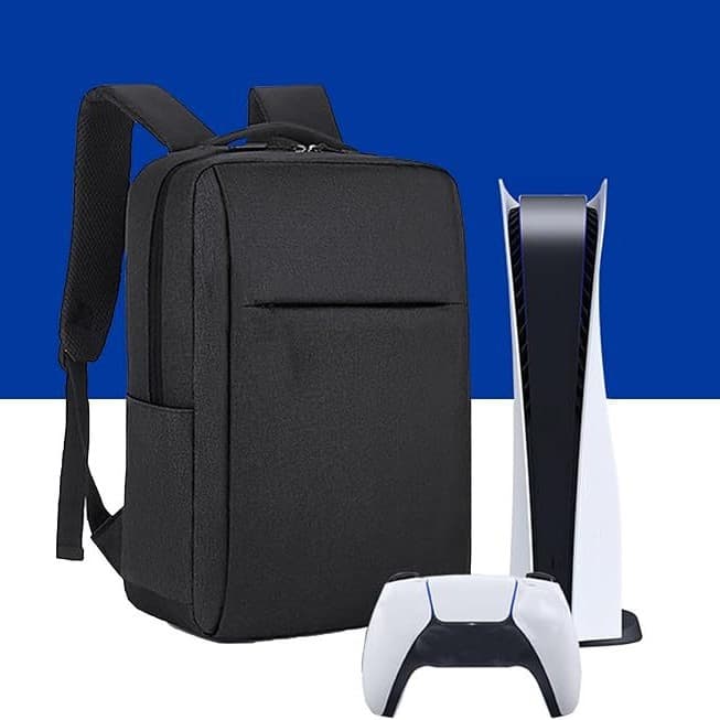 PS5 Game Console Storage Backpack Large Capacity Portable Travel Console Accessory Bag PS5 Console Specific