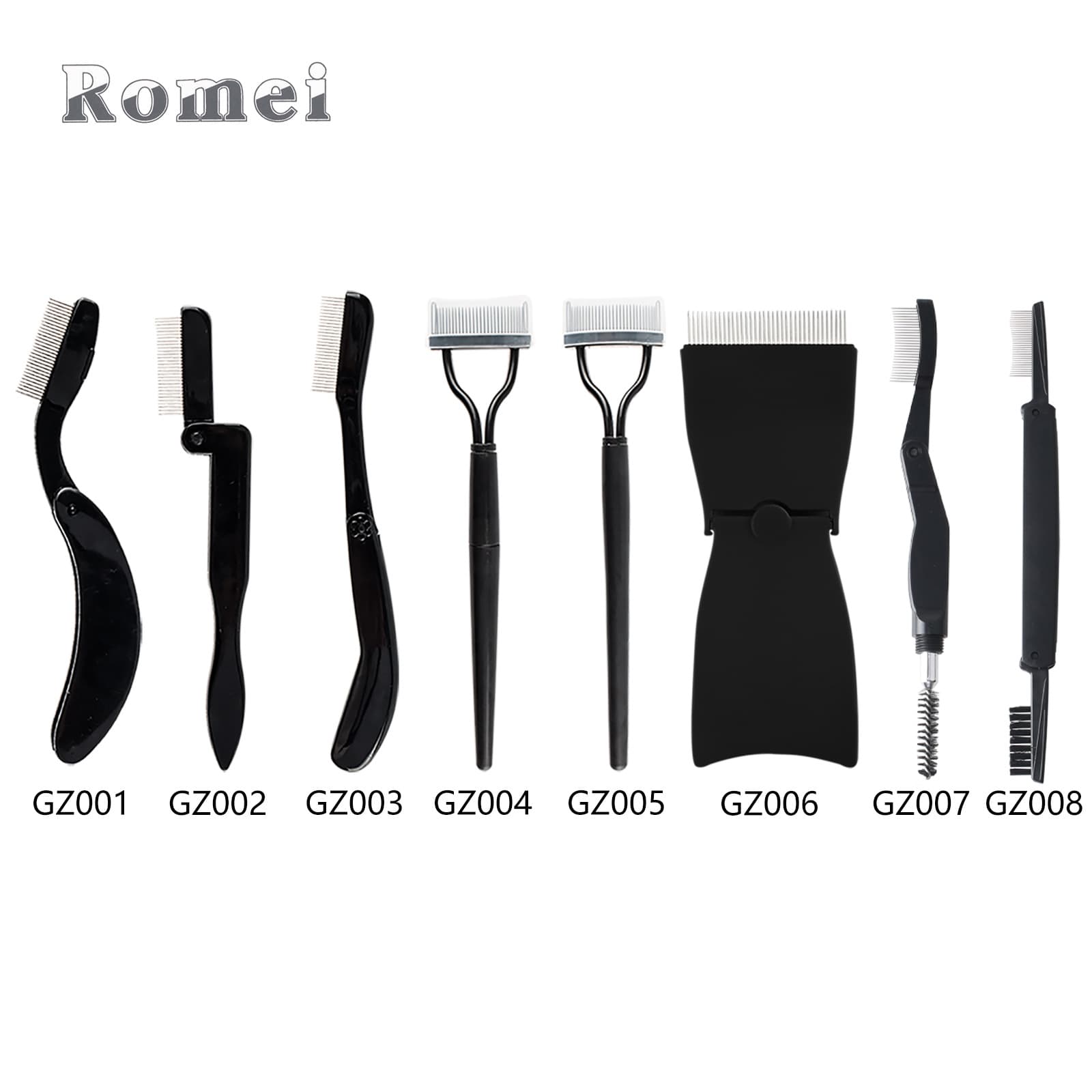 Stainless Steel Beauty Makeup Brush Eyebrow Comb Eyelash Brush Eyelash Grafting Tool Cosmetic Supplies Comb