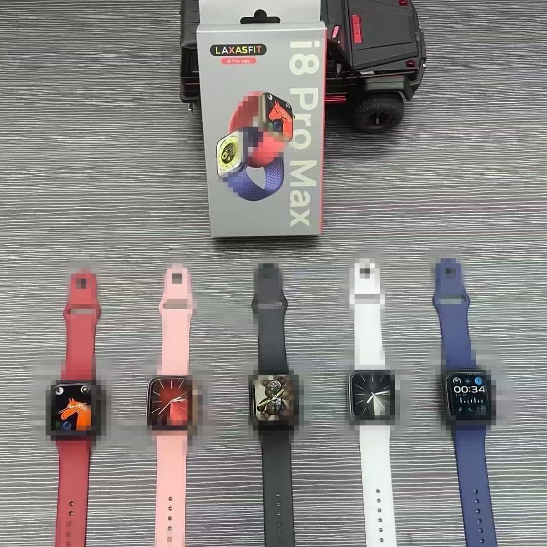Smart Sports Watch i8Promax Bluetooth Call Step Counter Multifunctional Message Push Silicone Strap Touch Button Operation