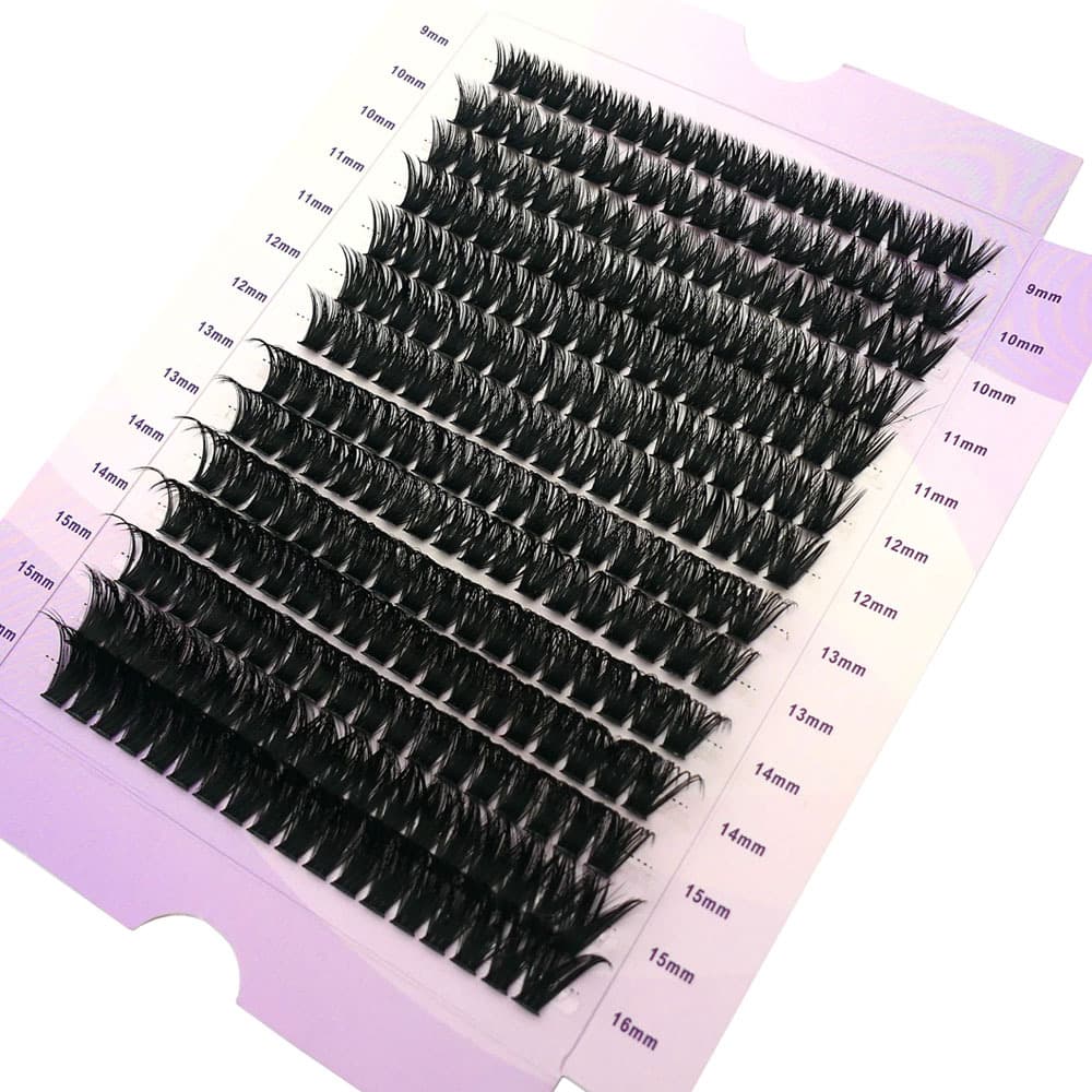 Cross-border foreign trade segmented false eyelashes, popular DIY single-cluster hair naturally curly and thick European and American false eyelashes