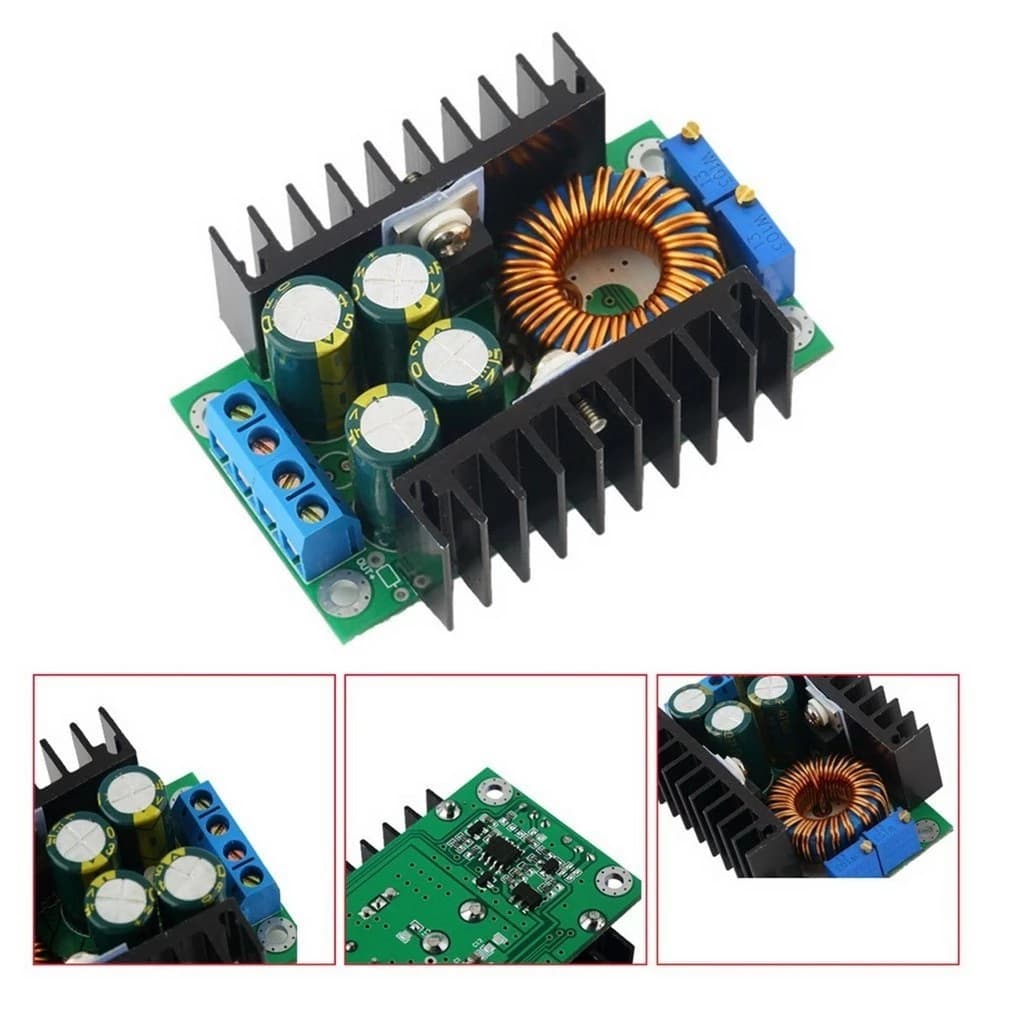 300W 12A Adjustable Step-Down Power Module 24V to 12V LED Constant Current Driver with Charging Indicator Power Board